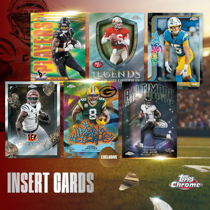 2025 Topps Chrome Football - Factory Sealed - Mega Box
