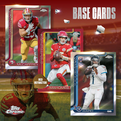 2025 Topps Chrome Football - Factory Sealed - Mega Box
