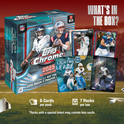 2025 Topps Chrome Football - Factory Sealed - Mega Box