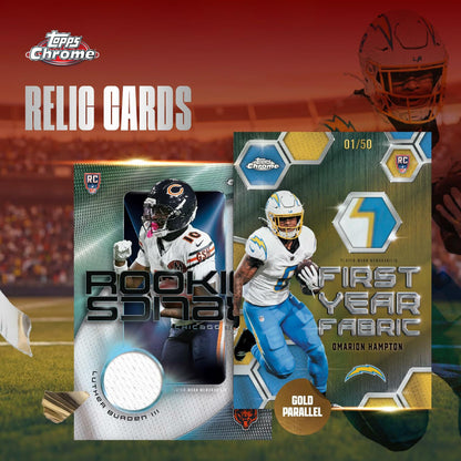 2025 Topps Chrome Football - Factory Sealed - Mega Box