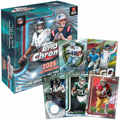 2025 Topps Chrome Football - Factory Sealed - Mega Box