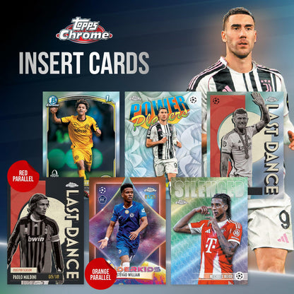 2025-26 Topps Chrome UEFA Club Competitions Soccer - Factory Sealed - Mega Box