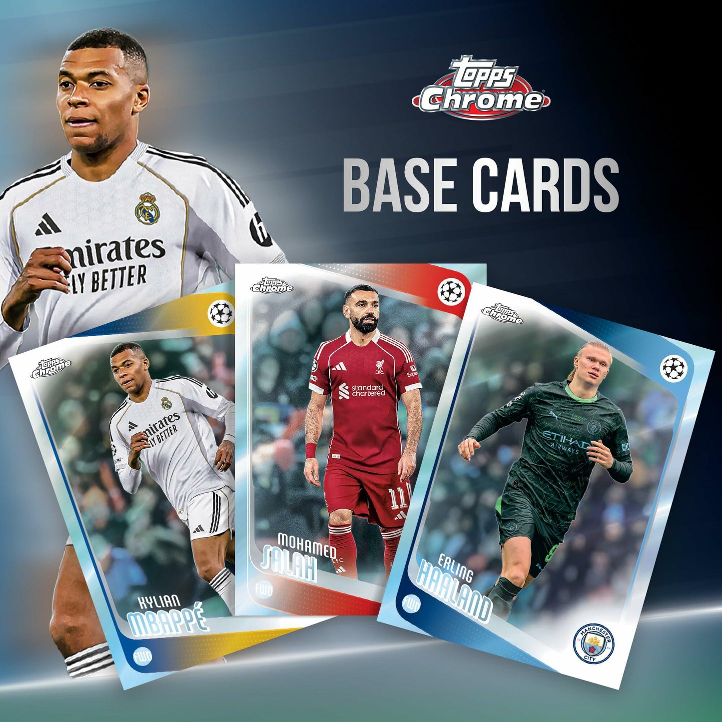 2025-26 Topps Chrome UEFA Club Competitions Soccer - Factory Sealed - Mega Box