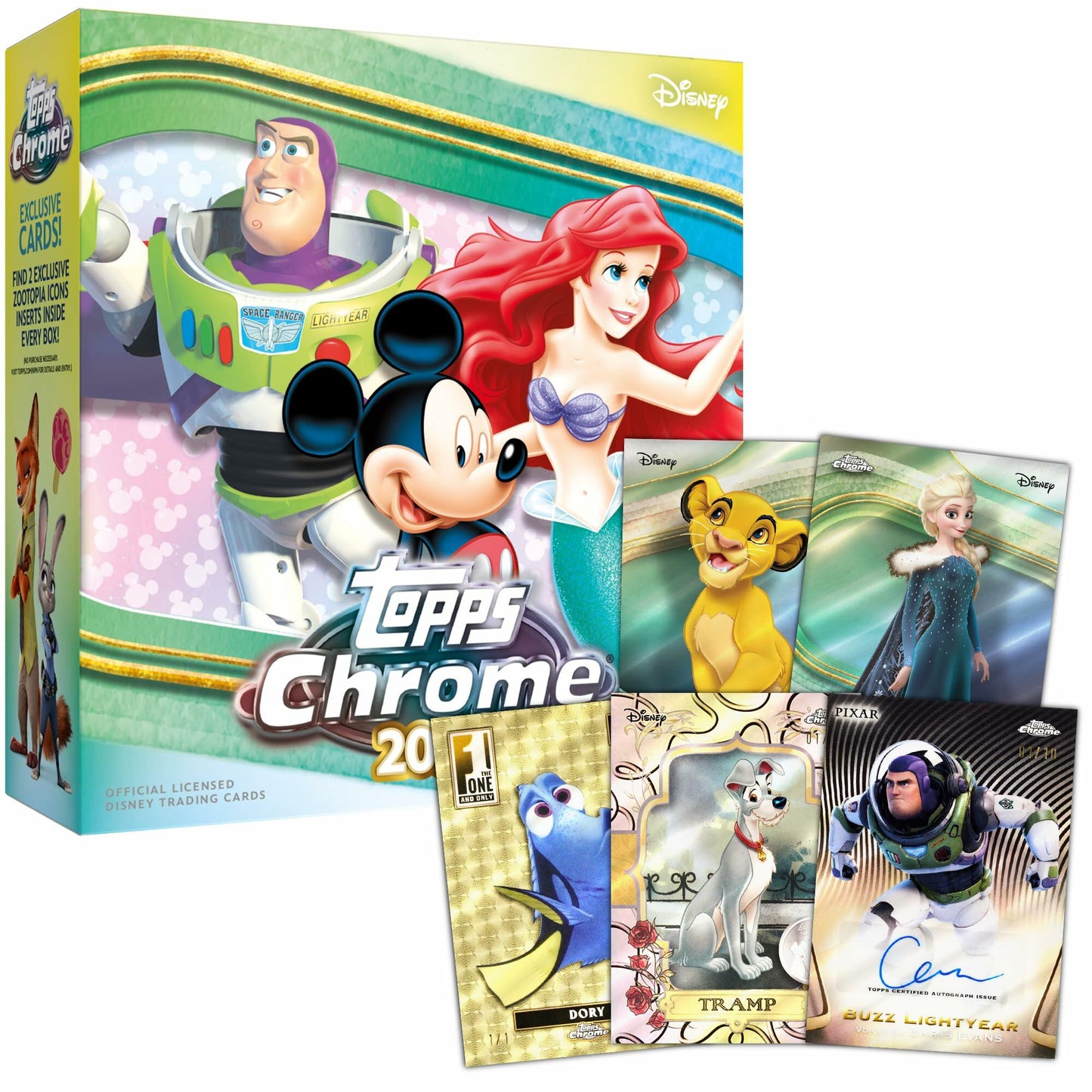2025 Topps Chrome Disney - Factory Sealed - Mega Box