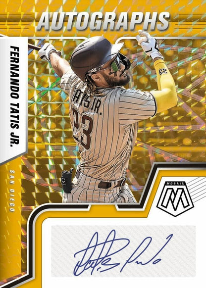 2022 Panini Mosaic Baseball Hobby Box (10 Packs/15 Cards: 3 Autos)