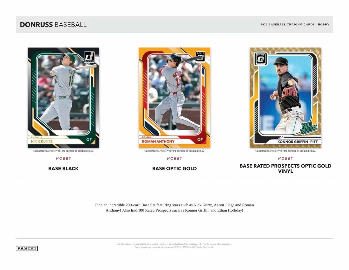 2026 Panini Donruss Baseball Hobby Box