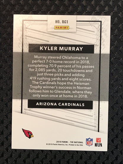 Kyler Murray Panini The National Rookie Rc SP # RC1  /50 Cardinals
