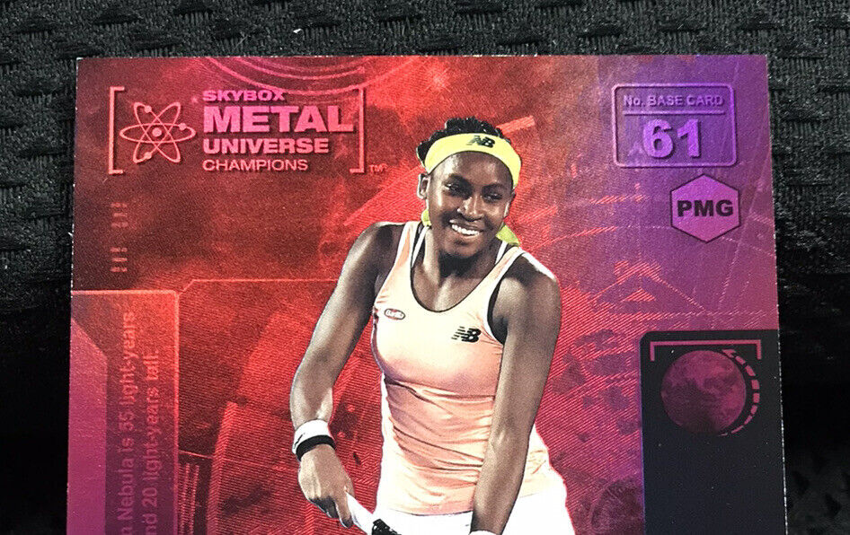 2021 Upper Deck Skybox Metal Universe Champions Coco Gauff Red SP /150 PMG #61
