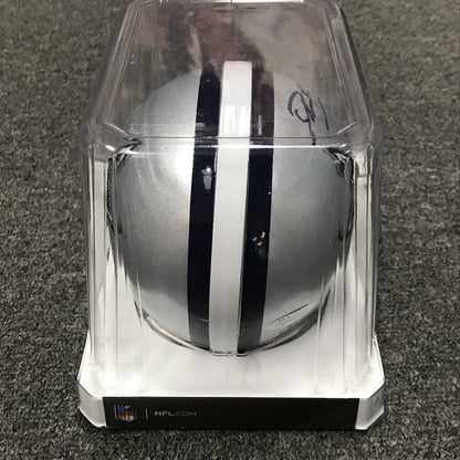 Deion Sanders Autographed/Signed Dallas Cowboys Mini Helmet JSA COA