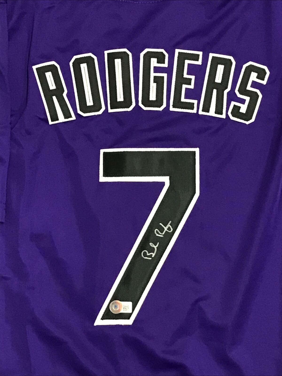 Brendan Rodgers Signed Jersey Colorado Rockies Home Autographed Auto With COA!