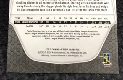 2020 Panini Prizm Prizms Purple Shimmer #223 Mike Yastrzemski /7 GIANTS SSP🔥