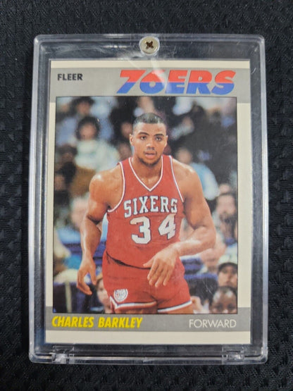 1987 Fleer Charles Barkley 9 of 132 USA Philadelphia 76ers Basketball Card
