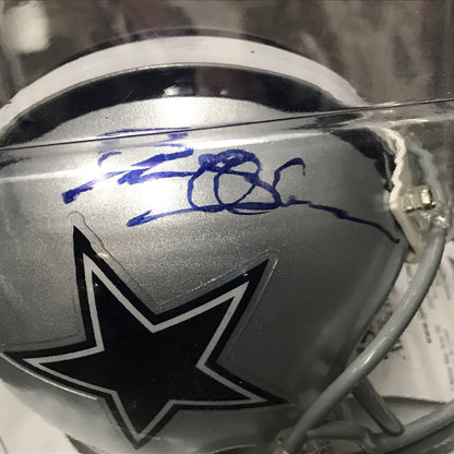 Deion Sanders Autographed/Signed Dallas Cowboys Mini Helmet JSA COA