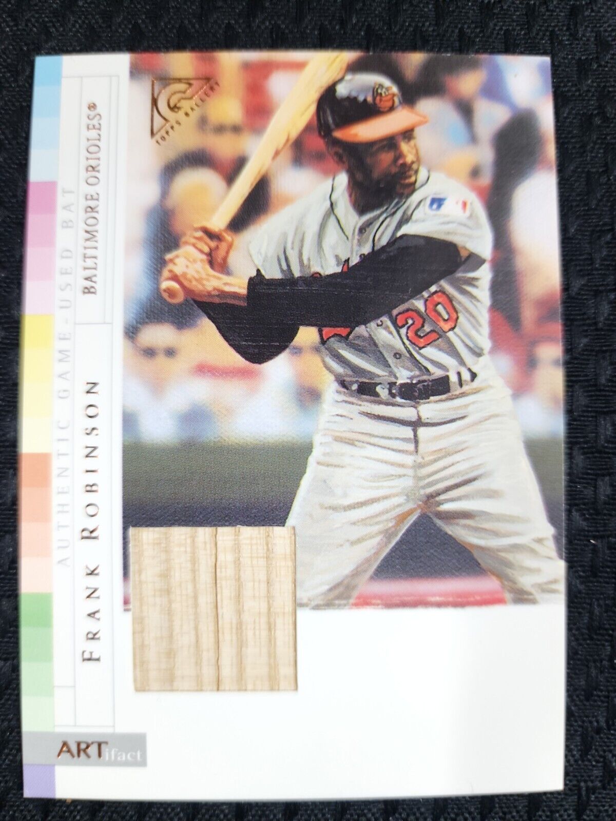 2003 Topps Gallery - FRANK ROBINSON - Game Used Bat - ORIOLES