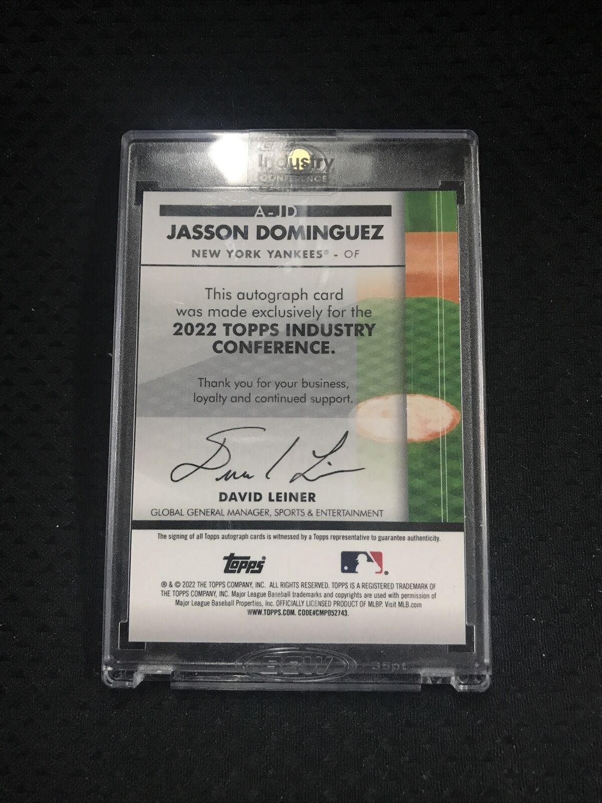 2022 Topps Industry Conference Jasson Dominguez Auto #/15!! A-WF TB Yankees SP🔥