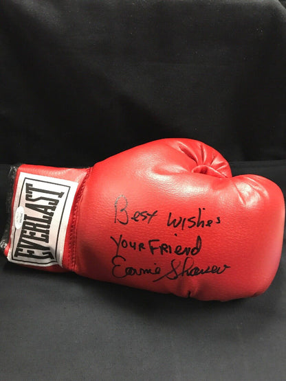 Ernie Shavers Signed Everlast Boxing Glove Best Wishes Your Friend Auto JSA COA