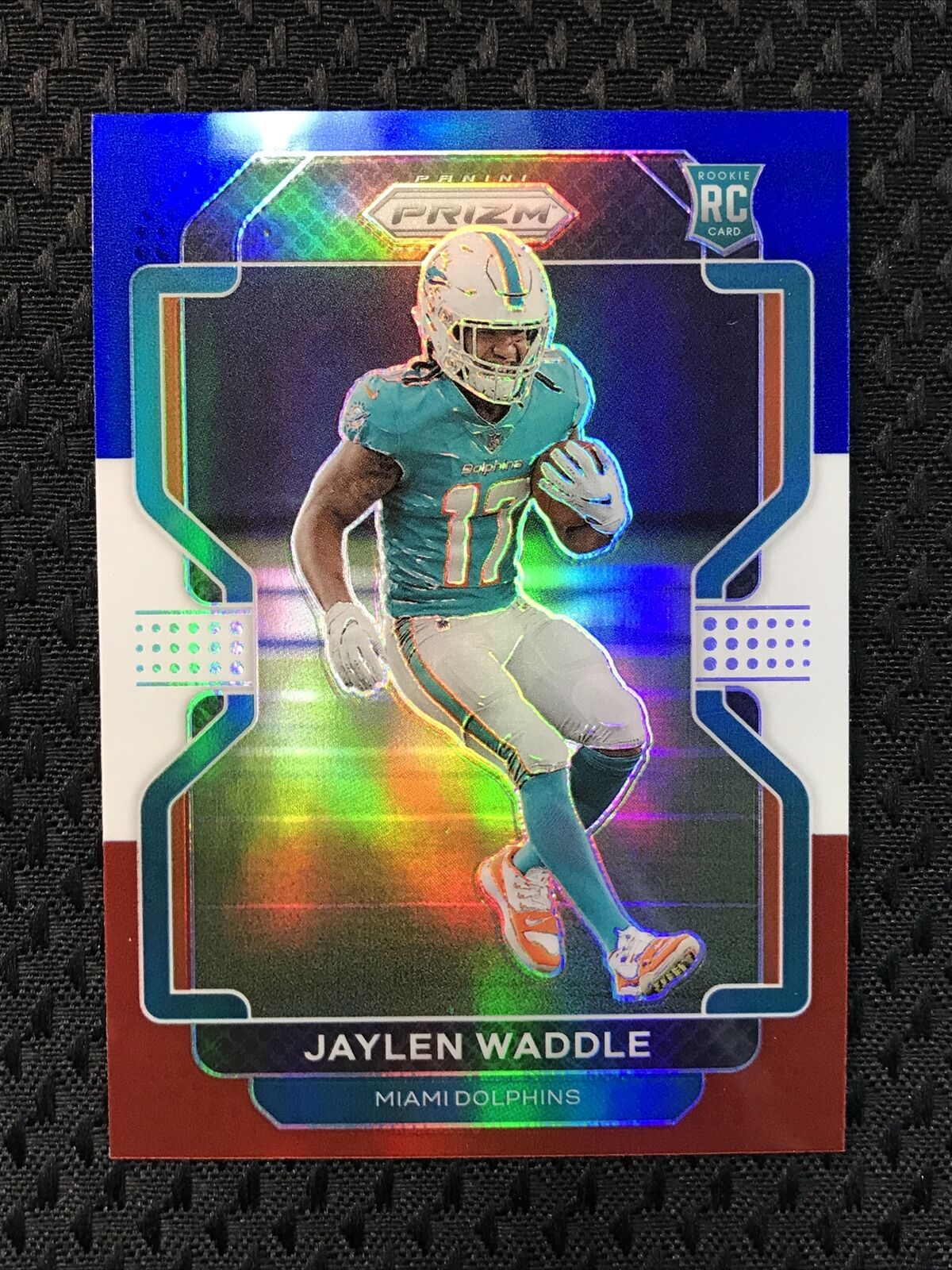 Jaylen Waddle 2021 PANINI PRIZM ROOKIE RC #338 MIAMI DOLPHINS!