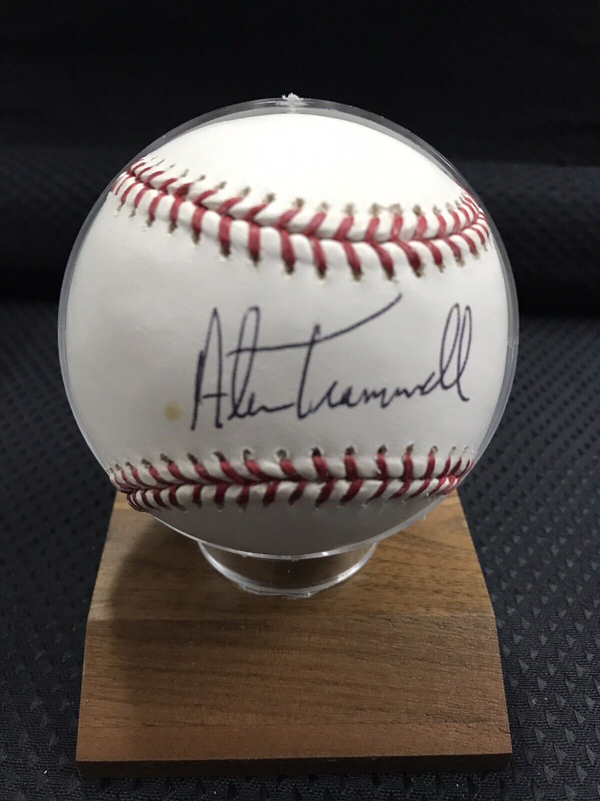 Alan Trammell HOF Detroit Tigers Signed Rawlings OAL Baseball JSA Authenticated