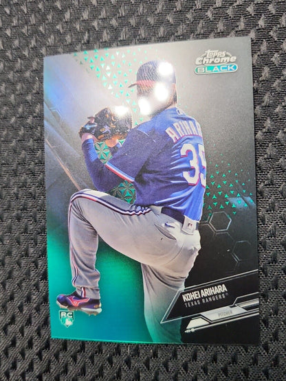 2021 Topps Chrome Black Kohei Arihara Rookie #47 Green Refractor /99 RC