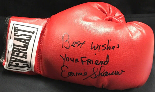 Ernie Shavers Signed Everlast Boxing Glove Best Wishes Your Friend Auto JSA COA