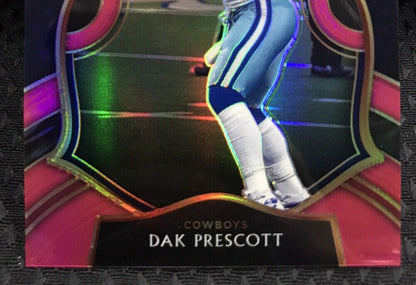 2020 Select Dak Prescott Concourse Level Pink Prizm #/10 SSP Cowboys