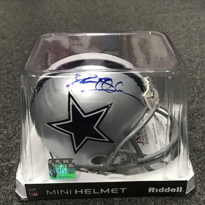 Deion Sanders Autographed/Signed Dallas Cowboys Mini Helmet JSA COA
