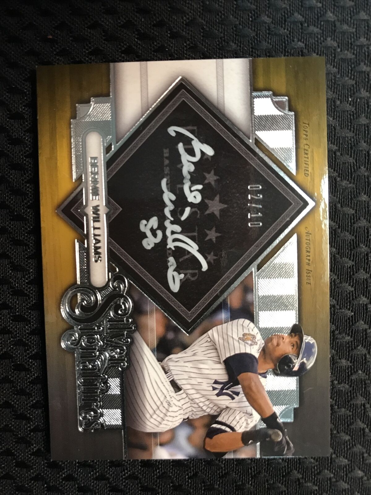 2022 Five Star Silver Signatures On Card Auto Bernie Williams Yankees Gold /10