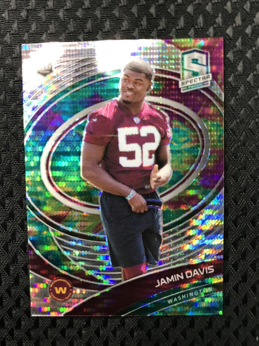 2021 Panini Spectra Rookie Celestial Prizm /99 Jamin Davis #188 Rookie RC