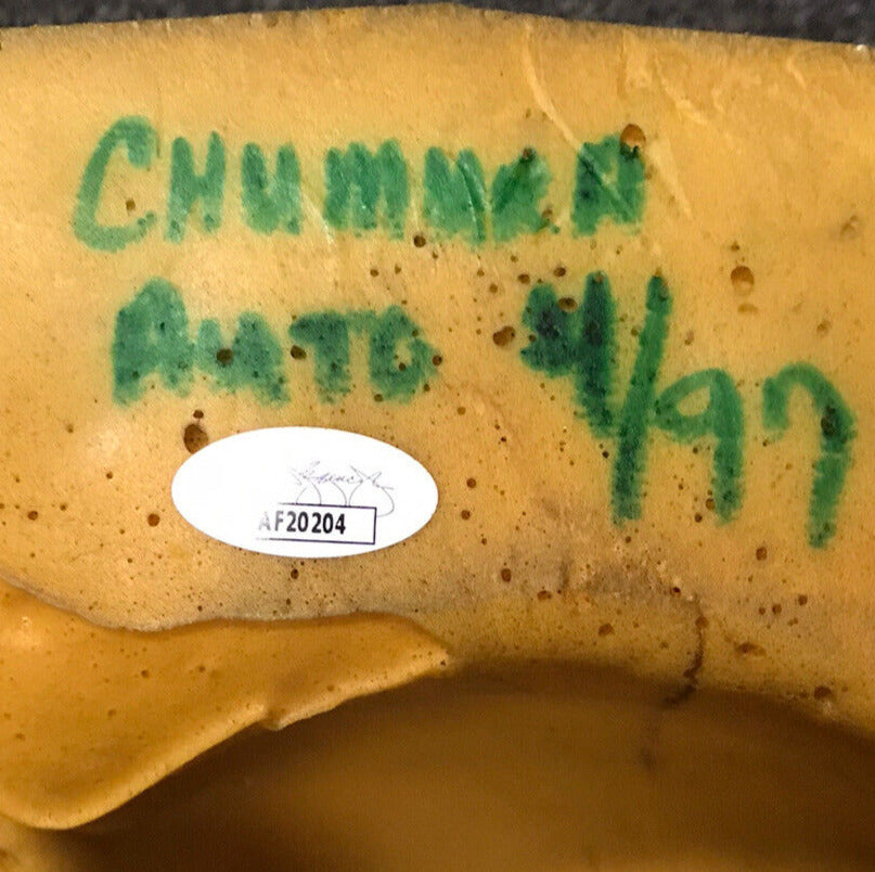 MARK CHMURA GREEN BAY PACKERS #89 SIGNED AUTOGRAPHED CHEESE HEAD /99 JSA COA