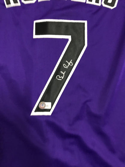 Brendan Rodgers Signed Jersey Colorado Rockies Home Autographed Auto With COA!