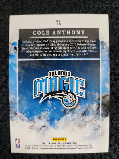 2020-21 Origins Cole Anthony Groove Rookie RC #85  Magic