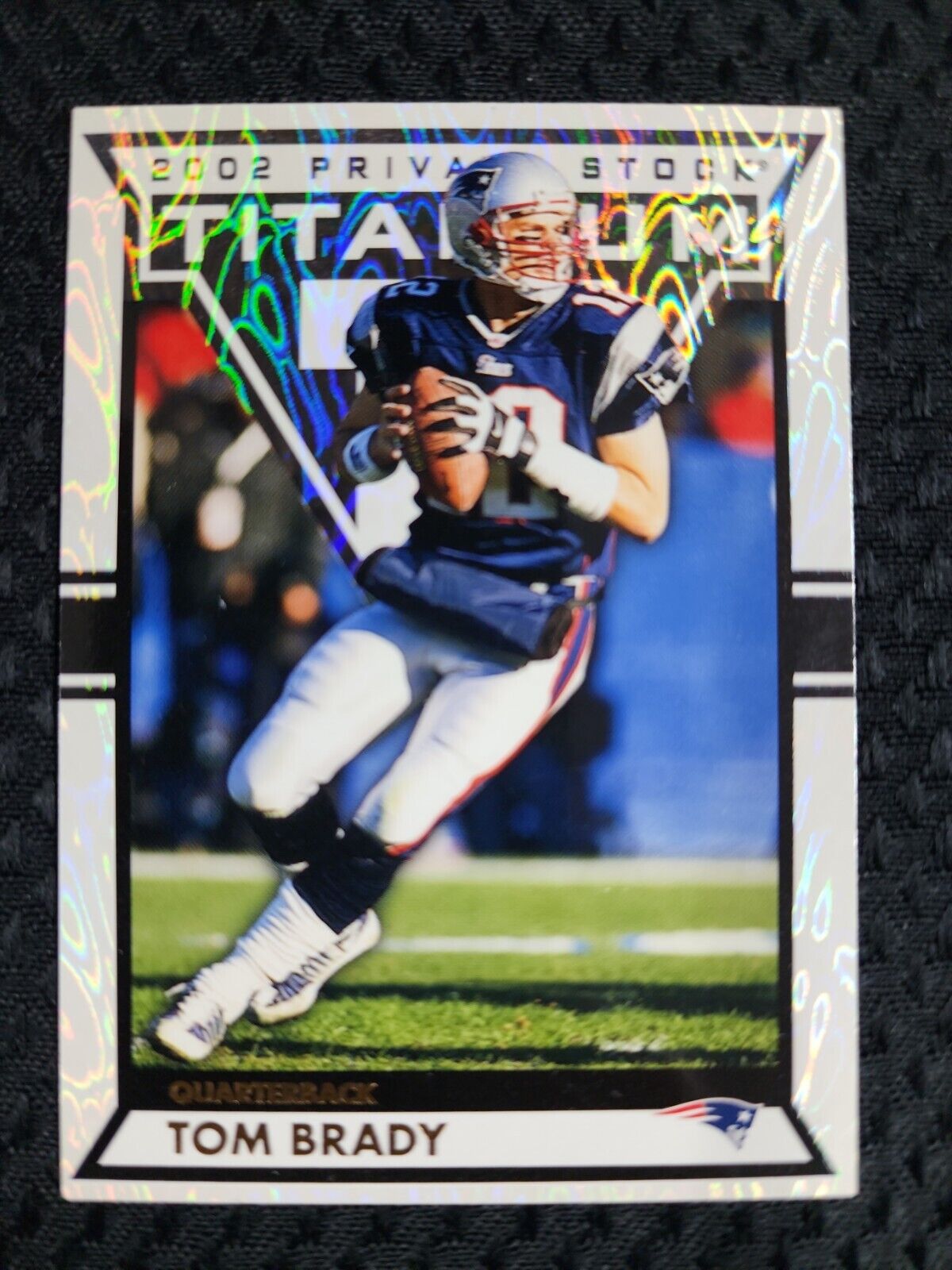 2002 Pacific Private Stock #58 Tom Brady Titanium  Patriots