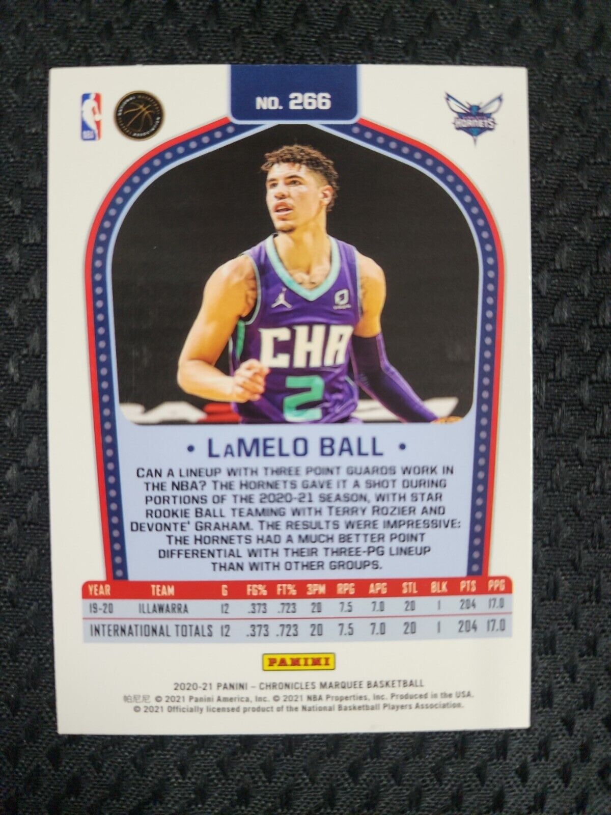 Marquee LaMelo Ball Hornets  Rookie RC #266