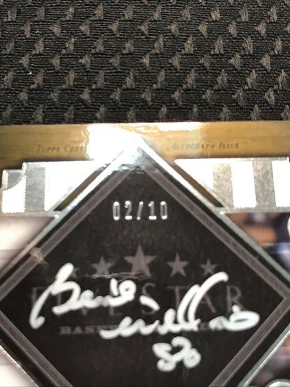 2022 Five Star Silver Signatures On Card Auto Bernie Williams Yankees Gold /10
