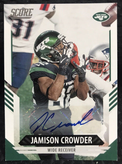 2021 Panini Score Jamison Crowder Auto Autograph New York Jets