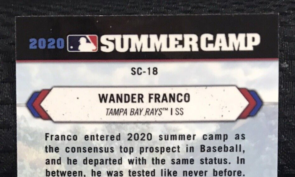 2021 Bowman Chrome 2020 Summer Camp Wander Franco #SC-18 Tampa Bay Rays
