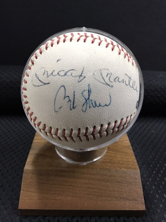 Micky Mantle / Leo Durocher Signed Baseball 6+ Signatures JSA LOA ⚾️