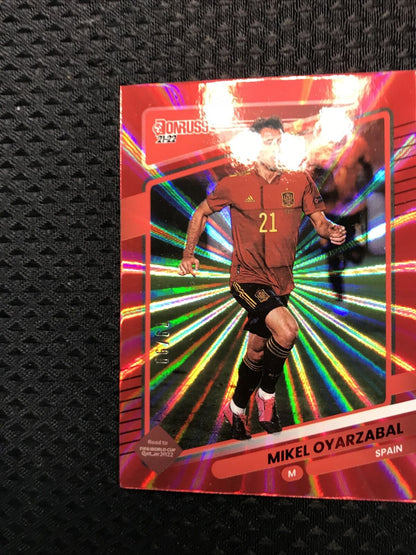 MIKEL OYARZABAL  2021-22 Donruss Soccer Road to Qatar #30 HOLO RED LASER /99