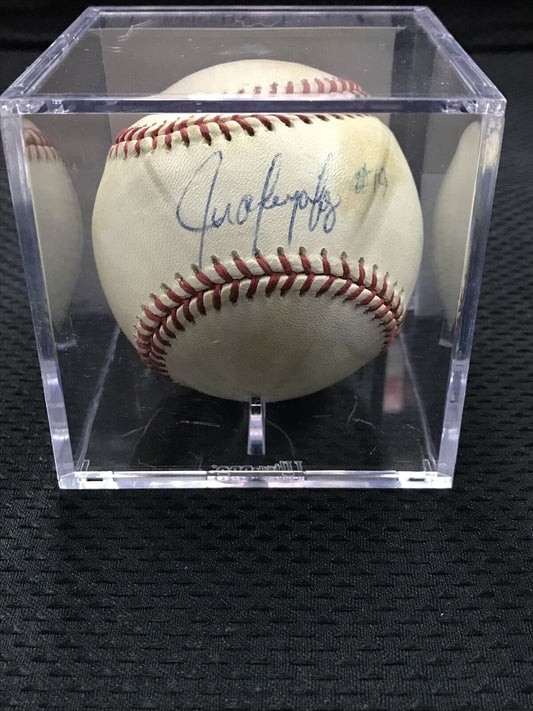 Juan Gonzalez Signed Baseball Rangers Rawlings Autographed Signature JSA COA