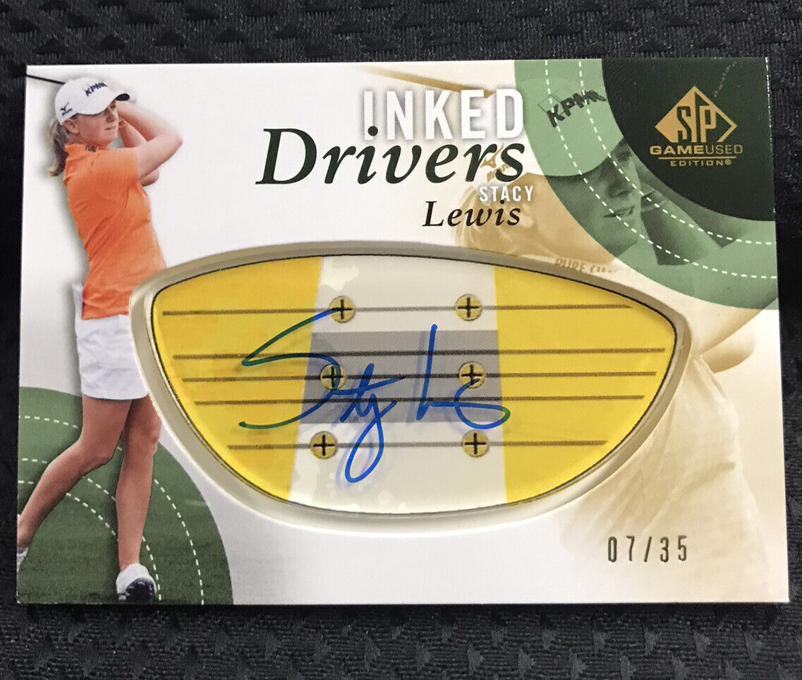 2013 Upper Deck SP Game Used Inked Drivers Stacy Lewis /35