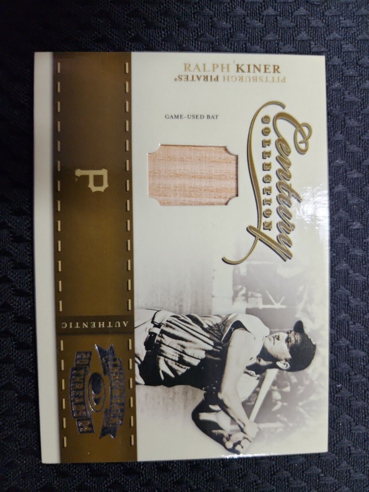 2004 Donruss Throwback Threads Ralph Kiner Game Used Bat Card #’d/250