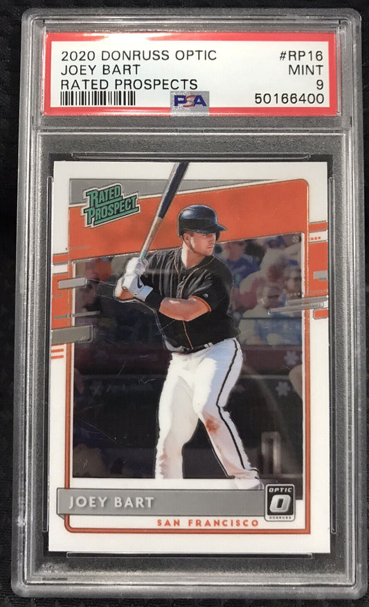 2020 Donruss Optic Rated Prospect Joey Bart PSA 9 Giants RC Rookie🔥