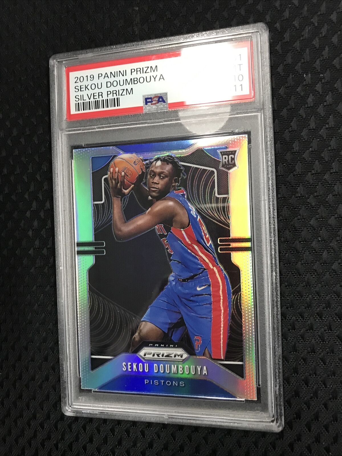 Sekou Doumbouya 2019-20 Panini Prizm Silver #261 Rookie RC Pistons PSA 10  GEM MT