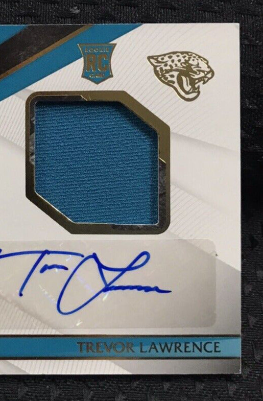 Trevor Lawrence ROOKIE PATCH AUTO RPA #/99 2021 Panini Limited #101 Jaguars