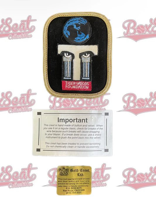 Tiger Woods Foundation TGR Broach - First year of the Tiger Jam! - Gold Crest Authentic